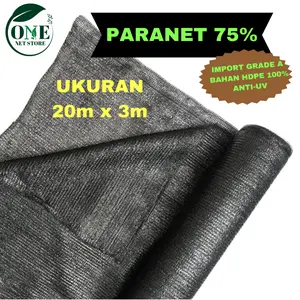 JARING PARANET 75 % / SHADING NET | ANTI UV | GRADE A KUALITAS IMPORT ( 20M X 3 M )