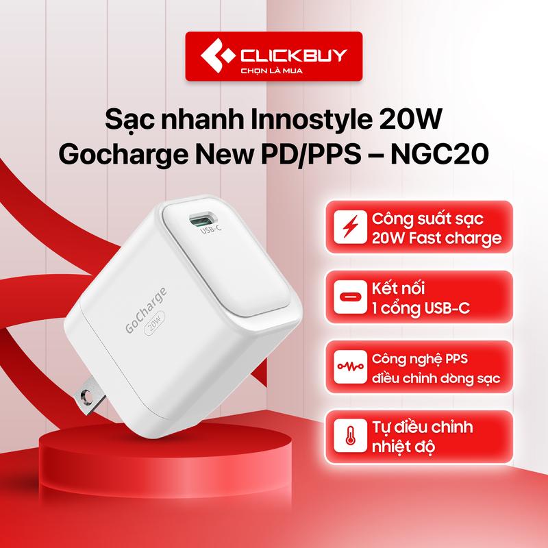 Sạc nhanh Innostyle 20W Gocharge New PD/PPS – NGC20