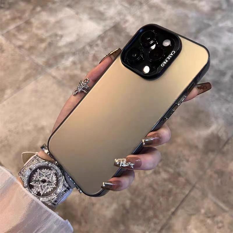 Vỏ bảo vệ dành cho các dòng iPhone 11, 12, 13, 14, 15, 16, 17, 18 Pro Max, 7, 8 Plus, X, XR, XS Max, có khả năng chống sốc cực tốt, bảo vệ camera, chống trượt và chống sốc, với bề mặt kim loại mờ