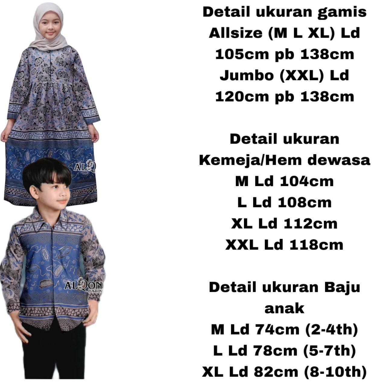 Baju Batik Couple Keluarga Bahan Katun Adem Nyaman untuk Acara Santai Gaya Keluarga Serasi dan Adem