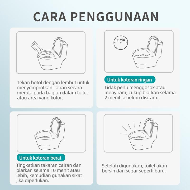 【inemjogja X Logeski】Logeski pembersih kerak wc Toilet Bowl Cleaner memiliki daya pembersihan yang tinggi. Tidak perlu menggosok dengan keras. Membersihkan toilet, mendisinfeksi dan membersihkan 99,9% 6