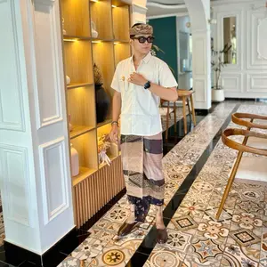 SAPUT ENDEK tepi songket Benang bordir Kain Tenun Bali Mewah Bordir Benang Premium Gold untuk Upacara Yadnya Hindu Kualitas Tinggi Budaya Bali