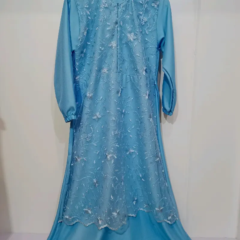 GAMIS BRUKAT TILE  MUTIARA GAMIS WANITA TERBARU PAKE TALI 7