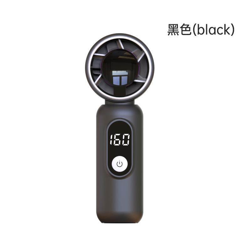 Kipas Tangan Mini Portabel USB Isi Ulang Layar Digital Kecepatan Tinggi | Mini Portable Handheld Fan USB Rechargeable Digital Display High Speed