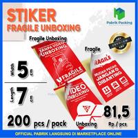 Gambar Stiker Label Packing Fragile + Video Unboxing Termurah Per Pack dari PabrikPacking Kota Administrasi Jakarta Utara 3 Tokopedia