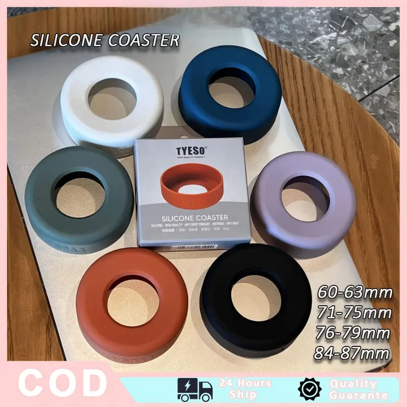 [ORIGINAL] SILICONE COASTER /Tatakan Penutup Pelindung Tumbler/Tatakan Gelas Silikon Anti Selip