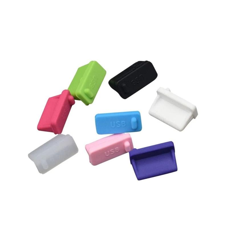 10pcs Stopper Cap Silicone USB Dustproof Plug Universal Efficient ...