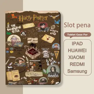 【HD251】Tablet Case with Pen Slot For Samsung Galaxy Tab A9+ S9 FE10.9"/For Redmi Pad 2 11"2025 /For iPad Pro 11 M2 M4 Air 6 5 4  10.9" /For Huawei MatePad T10 T10S MatePad 12X/For Redmi Pad Pro POCO Pad Pro12.1"