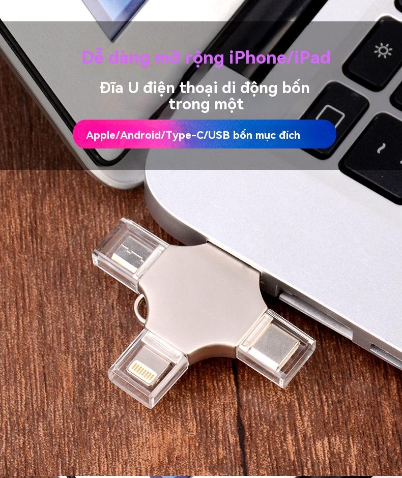 Product Introduction of Ổ đĩa Lung Linh dành  thiết bị Android 4 trong 1, Ổ đĩa  OTG, Ổ đĩa ngón tay cái, Ổ đĩa Type-C, Ổ cứng ngoài, Thích hợp  máy tính bảng, Android và điện thoại thông minh, Tương thích với máy tính di động    sd  card sd  card otg  type  c bộ   trữ  win 50