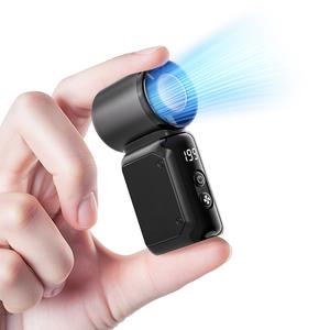 Ventilador mini portátil de mano, 5 niveles de viento, ventilador personal pequeño para viaje, ventilador turbo recargable, regalos para mujeres y hombres, ideal para camping, vacaciones y actividades al aire libre