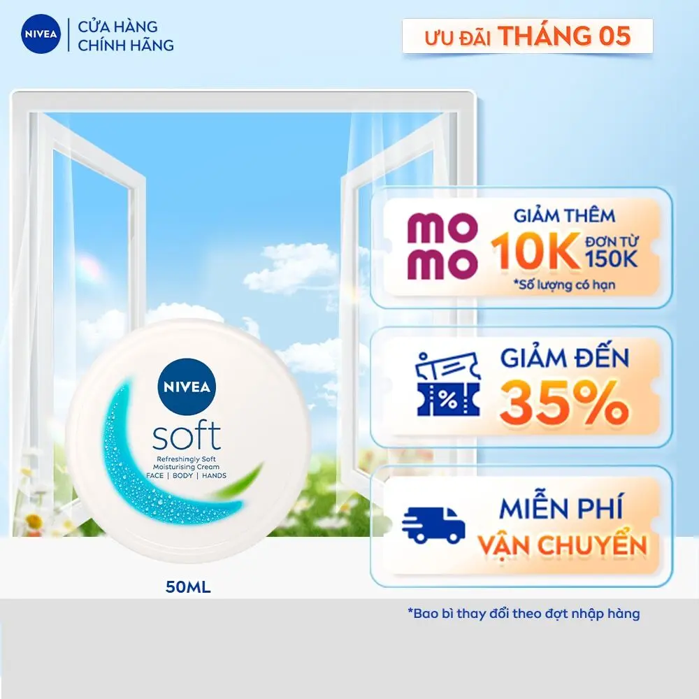 Kem Dưỡng Mềm Da NIVEA Soft (50 ml/200 ml) - 89050/89054