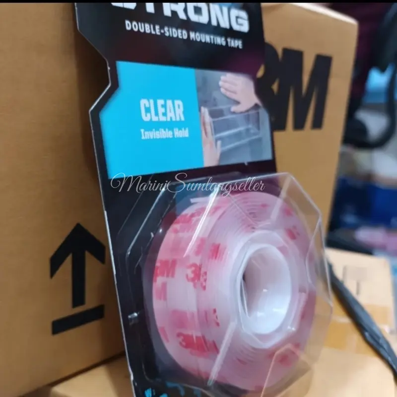 Double Tape 3M Super Kuat dan Super Lengket Asli dari USA, Model Lem Bening 0