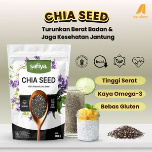 Chia Seed Organik 500 gr Biji Chiaseed Cia Hitam Mexico Premium Safiya