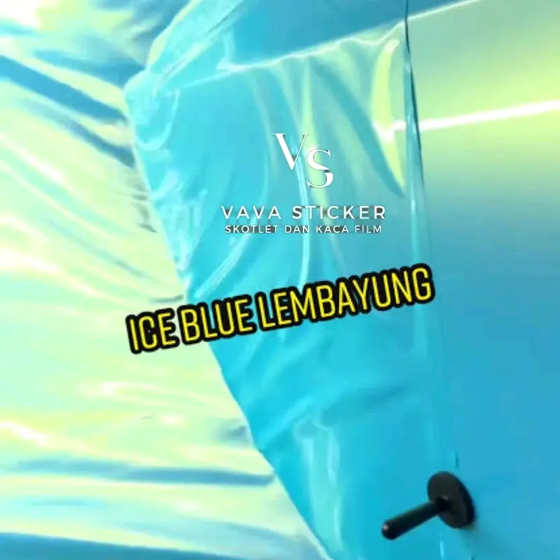 Stiker skotlet ice blue lembayung/skotlet biru muda lembayung 2