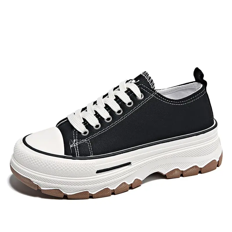 SITISHOES Sepatu Canvas Wanita Sneakers Skateboard Korea Kasual Casual Sport Black