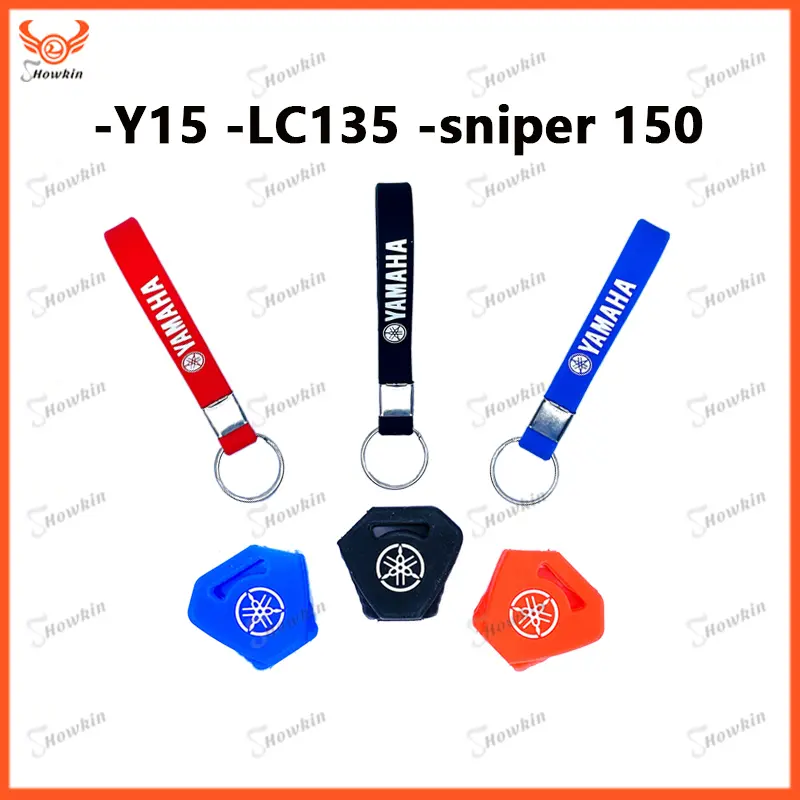 Vỏ Chìa Khóa Silicon, Độc Quyền, Cho Xe Máy YAMAHA Y15 LC135 Sniper 150, Có Logo Và Móc Chìa Khóa 1