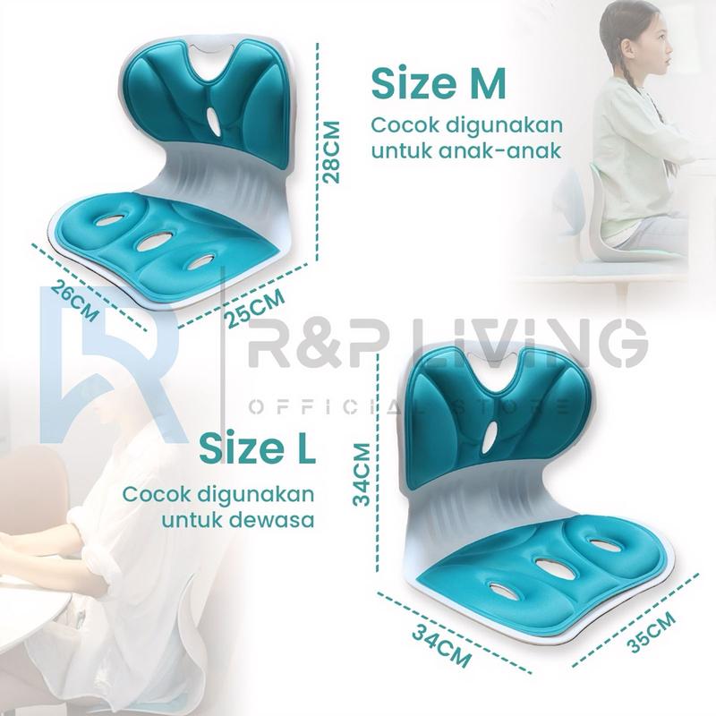 Product Introduction of R&P [READY] Kursi Penyangga Portabel Penopang Punggung Chair Kursi Plastik Sandaran Kursi Postur Portable 8