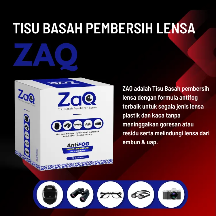 [Bukan Tissue Paseo] Tissue Tisu Anti embun Anti Fog untuk Glasses Kacamata Kacamobil Kacahelm ZAQ 2