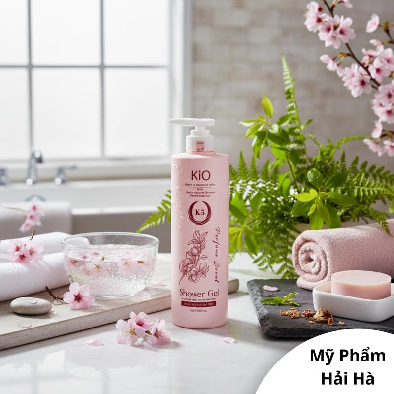  Sữa Tắm Nước Hoa KiO K5 Dưỡng Ẩm Làm Mềm Mịn Da Lưu Hương Ngọt Ngào Quyến Rũ 800ml 