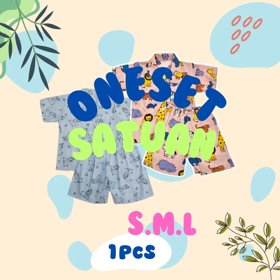 Setelan Anak Rayon Satuan 35K - Pilihan Motif/Ukuran Bebas