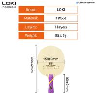 Gambar LOKI KIRIN K7 Blade Pingpong - Table Tennis dari LOKI INDONESA Kota Administrasi Jakarta Barat 3 Tokopedia
