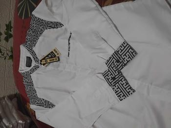Product Review of Baju Koko El Rumi Araseo Lengan Panjang Kombinasi Batik Putih Kain Katun - Pria, Muslim from M**a f**r ** 0
