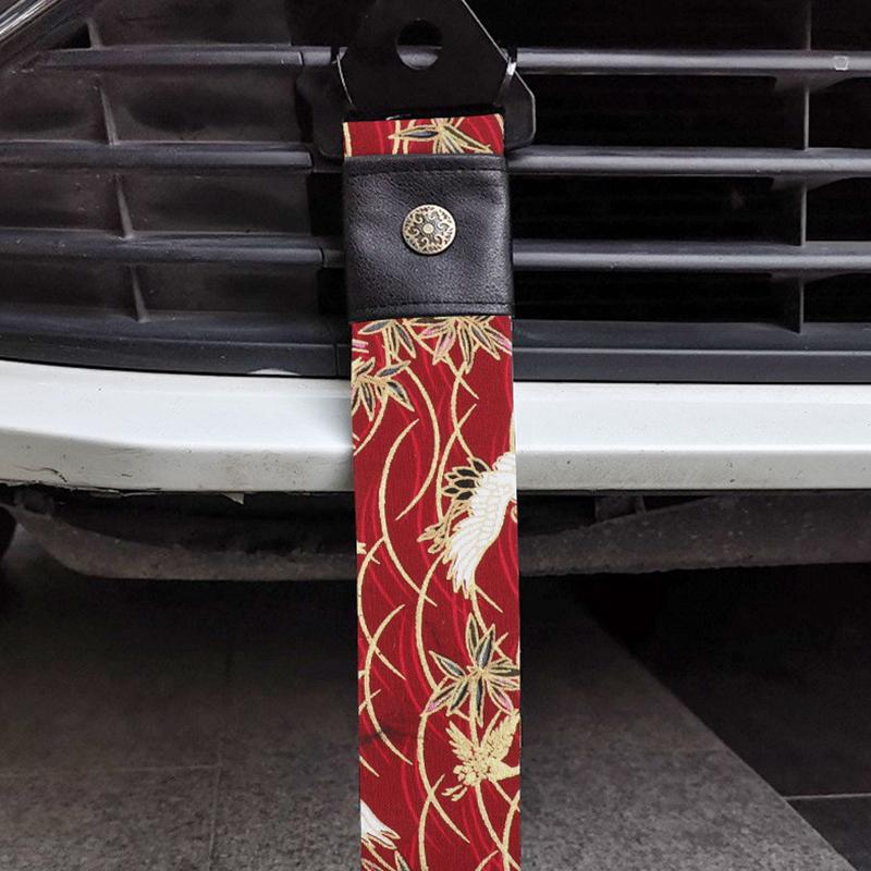 Product Introduction of Tow Strap Car Modification Sports Koi Red For Ancient Japanese style Bumper Traction Rope Trailer Hook Fit for Decorative Belt 13