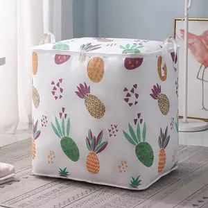 COD Storage Penyimpanan Selimut Dan Pakaian Jumbo 100L Tempat Penyimpanan Boneka Keranjang Laundry Resleting Keranjang Pakaian Kotor Storage Kotak Besar Jumbo