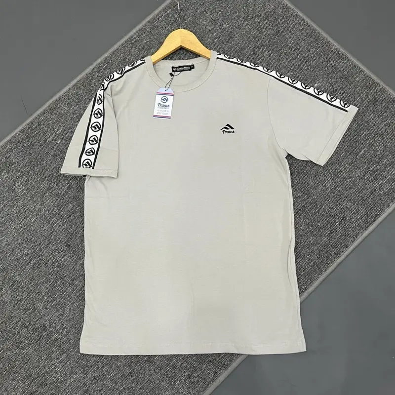 T-shirt Kaos Pendek Pria Bahan catton 24.s  Frams mode Logo Bordir Plat Tangan Sablon Keren Baju Distro Oblong Tulisan Combed 4