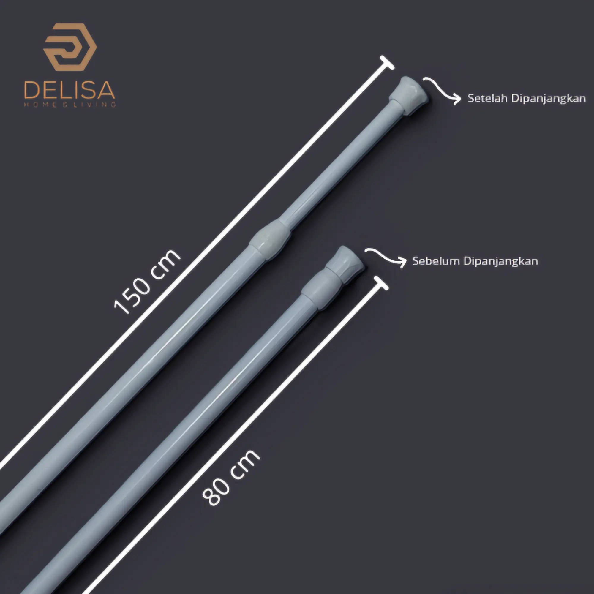 PIPA FLEXIBLE GORDEN DAPUR SERBAGUNA DAN MULTI FUNGSI UK 80-150cm Shower