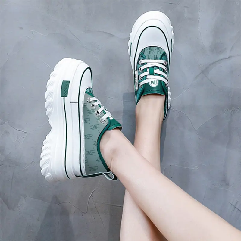 Sepatu Wanita Import Sol Tinggi Sepatu Jalan Cewek Sneakers Tinggi Modis SP-203 1