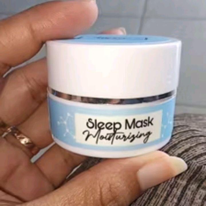 Cream byzoe moisturizing sleep mask brightening.. biru muda 1produk 5