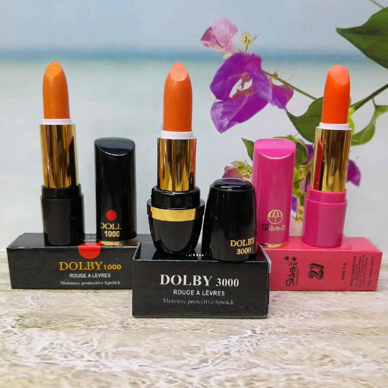 2 pcs ] LIPSTICK PADAT PUTAR MATTE KOSMETIK BIBIR  ECER Gloss Kering Mempercantik Merah 0
