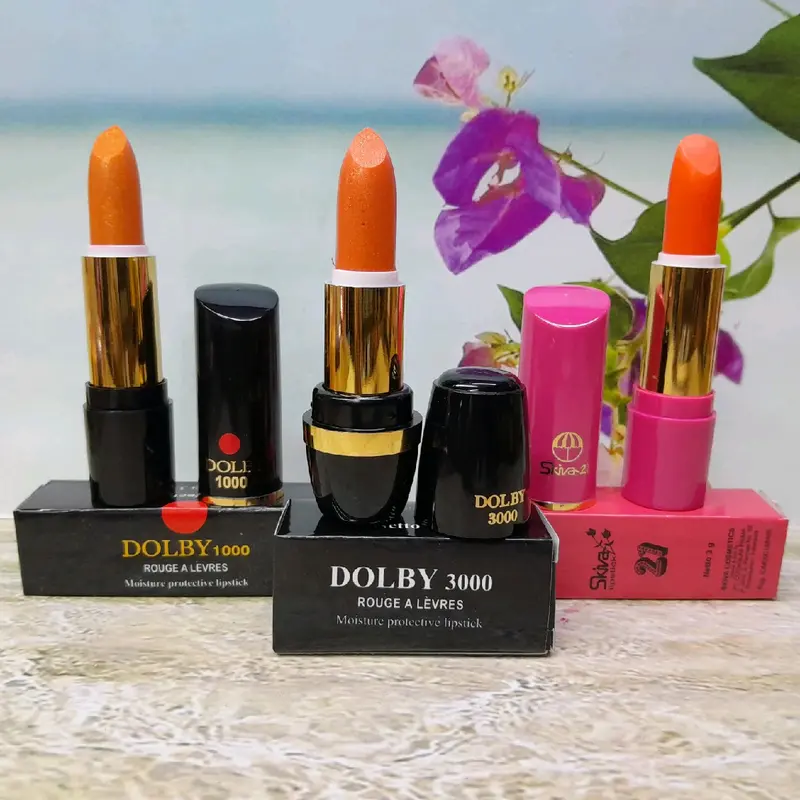 2 pcs ] LIPSTICK PADAT PUTAR MATTE KOSMETIK BIBIR  ECER Gloss Kering Mempercantik Merah 0