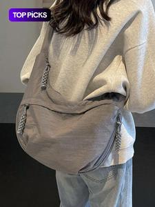 Bolsa cruzada de gran capacidad para mujer, ligera y a la moda para el traslado diario, casual, versátil y de alta calidad