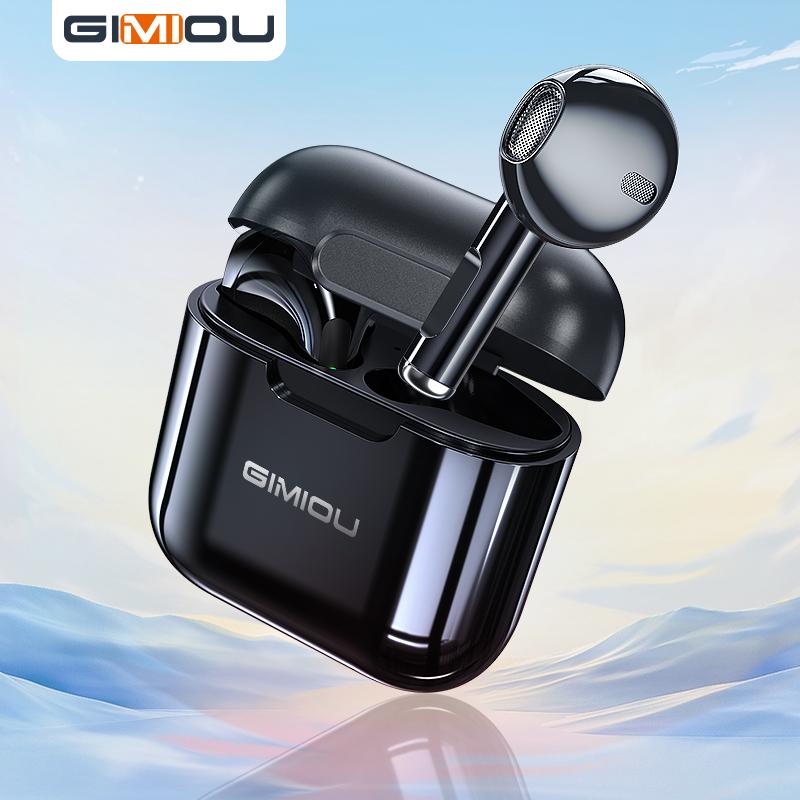 Tai Nghe Nhét Tai Nghe Mini, GIMIOU, Bluetooth 5.3, Tai Nghe Không Dây, Chính Hãng, Chất Lượng Cao, Tai Nghe Âm Trầm Âm Thanh Nổi TWS, Tai Nghe Khử Tiếng Ồn, Có Mic, Tương Thích Với iPhone 15, Xiaomi, Samsung, Vivo, Oppo tai  nghe  ngủ  bluetooth 0
