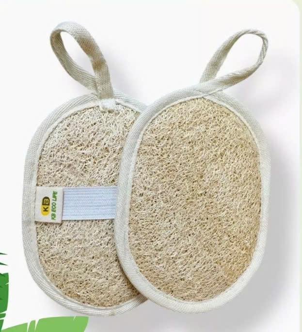 KB Bông Tắm Xơ Mướp 2 Mặt Xơ KB Ecolife Size L 100% Oganic Không Tẩy Trắng Và Hóa Chất Độc Hại An Toàn Cho Da 1