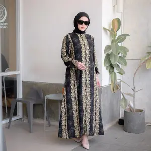 JUWITA LABEL - SYIFA Dress Gamis Motif Rayon