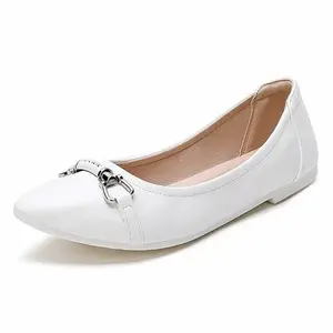 LVR Shuhua Flatshoes Wanita Sepatu Kerja Wanita Motif Rantai FREE BOX TG2030 | Hot Item