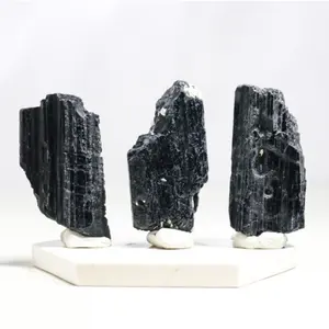 Black Tourmaline Crystal Raw / Natural Turmalin Hitam Kristal Cluster Crystals Healing Stone