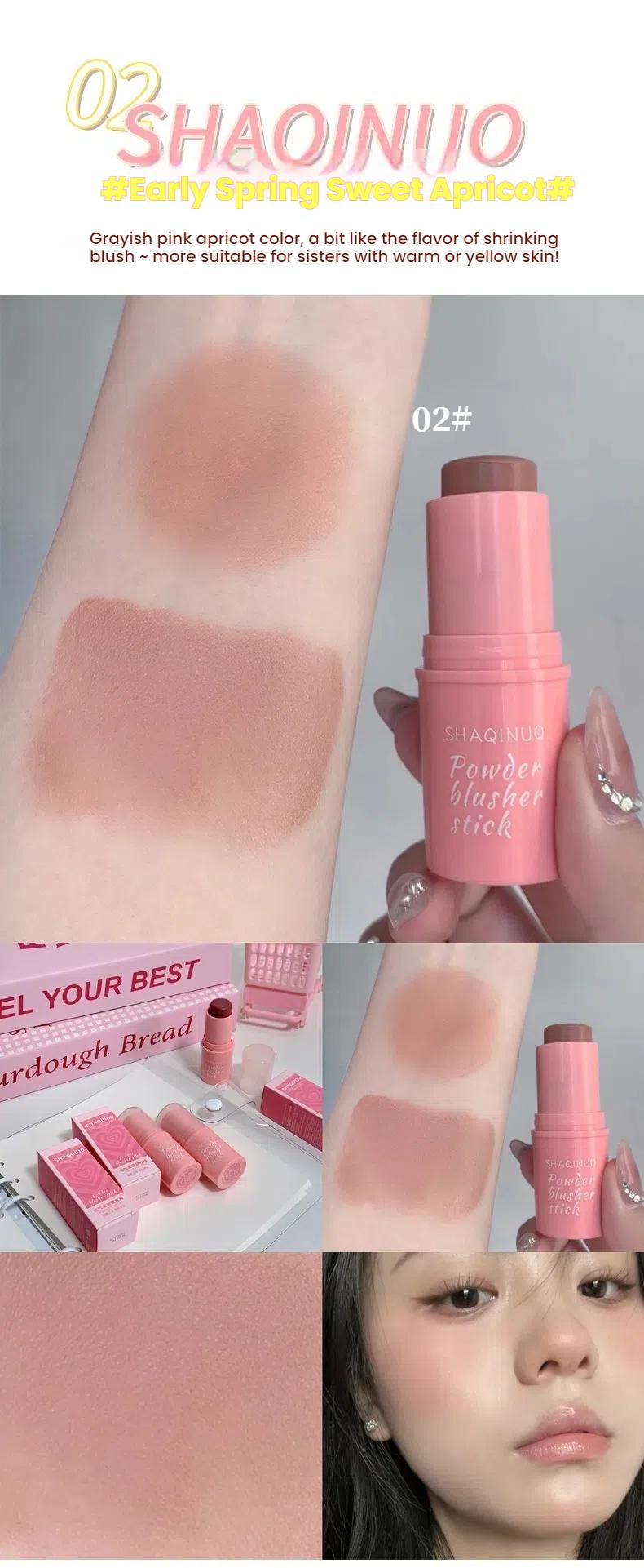 Product Introduction of Batang Pemerah Pipi Licin Yuanqi, Krim Matte Alamiah, Meningkatkan Kulit, Tanpa Serbuk, Mudah Dicampur, Menjadikan Anda Kelihatan Lembut, Merah, Tawaran Terhad 6
