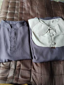 Product Review of Ghania Set Couple Gamis Couple Satu Set Terbaru 2025 Material Tiffany Premium Lebaran from a**u 0