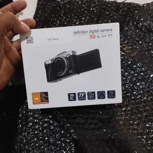 [COD] Kamera Digital 4K untuk Foto dan Video, Autofokus, 16X Zoom, 48MP Resolusi Tinggi, Kamera Vlogging dengan Anti-Guncang, Layar Flip IPS 3 Inci 180°, dilengkapi dengan Kartu SD 32GB. Camera