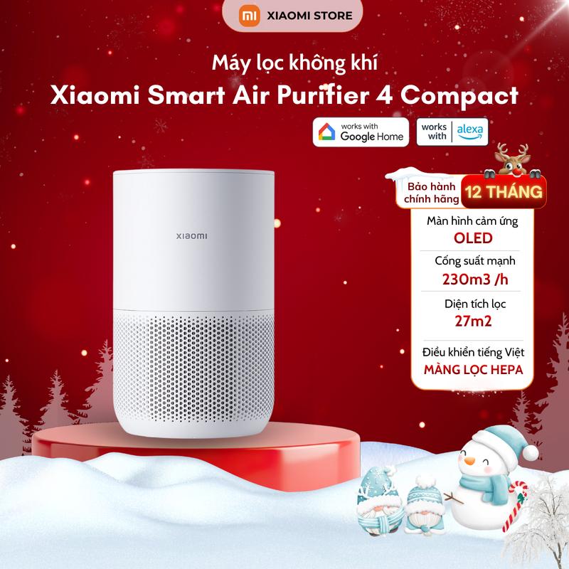  Máy Lọc Không Khí Xiaomi Mi Air Purifier 4 Compact Lọc Sạch Bụi Bẩn - Hàng Chính Hãng Bảo Hành 12 