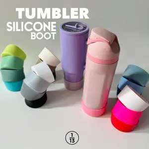 Pelindung Botol Minum Tumbler Owala Bottle Boot Stanley Hydro Flask Bahan Silikon Diameter 7-7.5cm