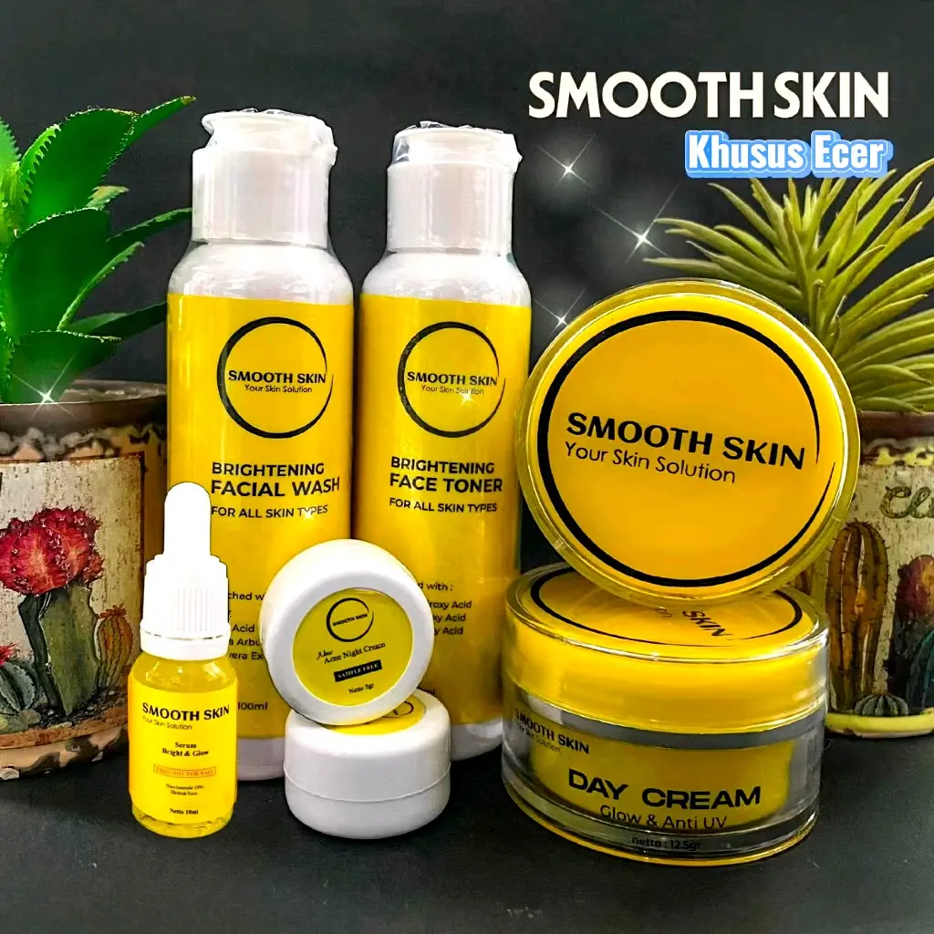 Smoothskin skincare kecantikan virall Pilihan ecer paket flek glad2 glow