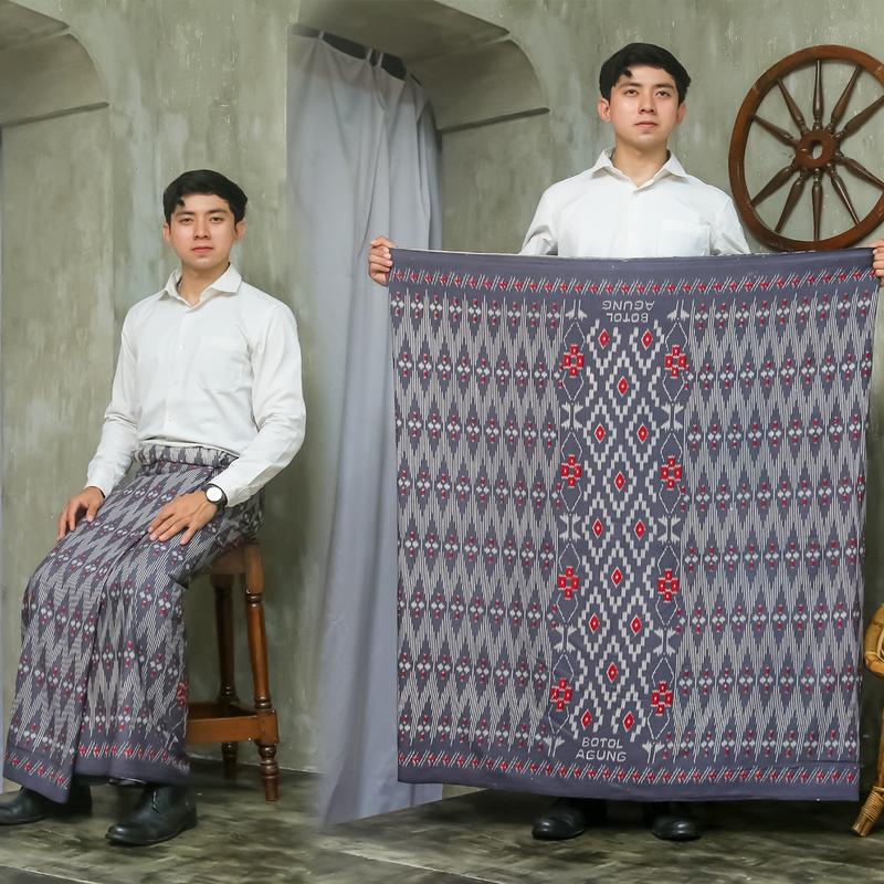 Product Introduction of SARUNG PRIA DEWASA SARUNG GOYOR BOTOL AGUNG Muslim Motif Printing Biru Coklat 29
