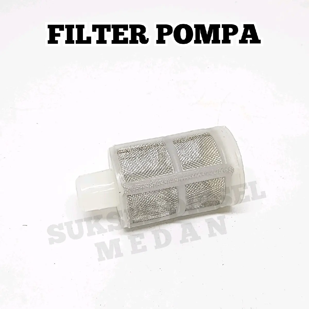Filter Saringan Pompa Air DC 12V Putih
