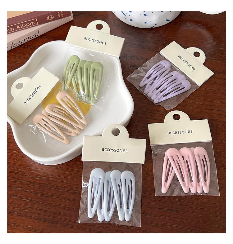 Product Introduction of Kẹp BB, Bộ 5 Chiếc, Màu Pastel Dễ Thương, Kẹp Tóc Mái, Kẹp Tóc, Hình Giọt Nước, Kẹp Tóc, Thời Trang, Dành Cho Trẻ Em Và Bé Gái, Phụ Kiện Tóc, Đồ Cài Tóc 5
