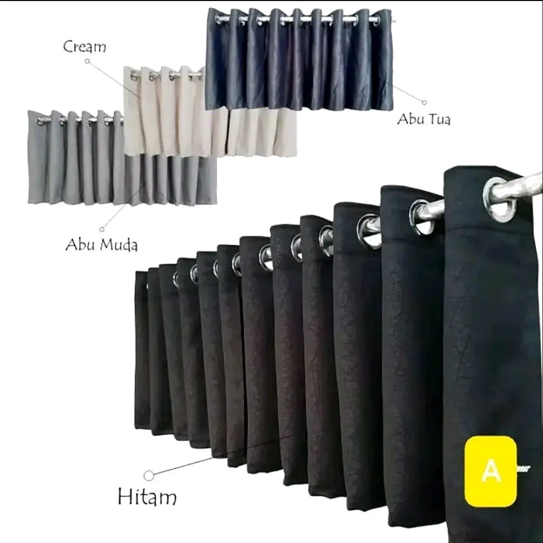 Poni Gorden Serat Akar Blackout Minimalis Tinggi 50cm
